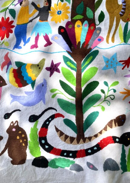 画像3: オトミの刺繍特大刺繍絵 (3)