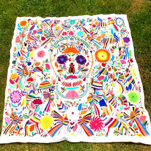 画像1: オトミの刺繍1/4細かい図案　特大絵 (1)