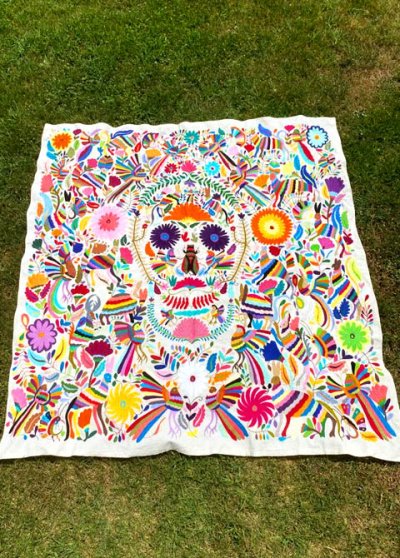 画像1: オトミの刺繍1/4細かい図案　特大絵