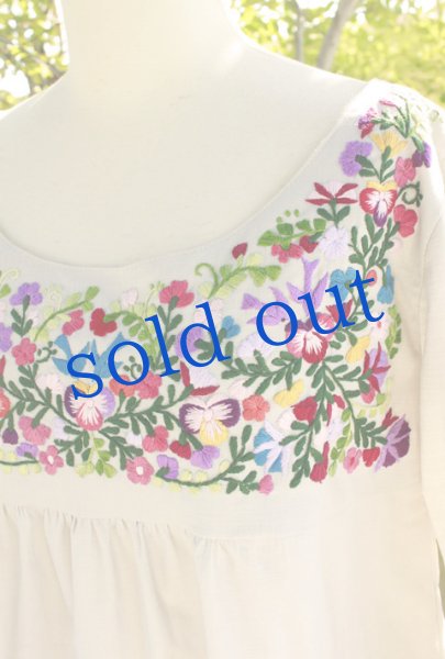 画像5: 洋服デザインの手刺繍オリジナルワンピース (5)