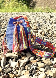 メキシコのバッグ、レザー型押しバッグ、メルカドバッグ