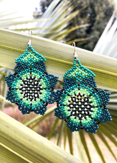 画像2: ウィチョルビーズのピアス大