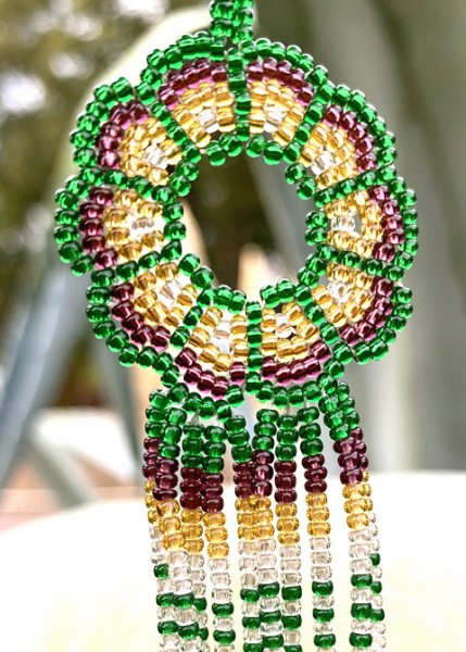 画像2: ウィチョルビーズのピアス (2)