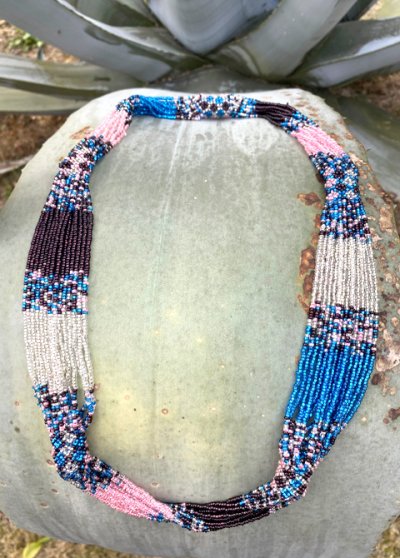 画像1: メキシカンビーズのネックレス