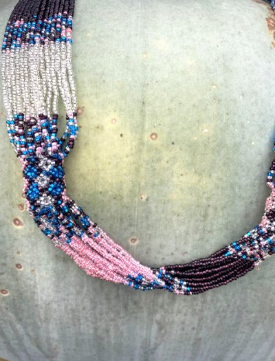 画像2: メキシカンビーズのネックレス