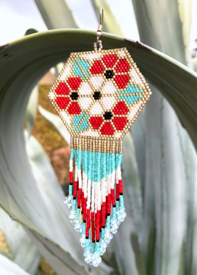 画像2: マイクロビーズのメキシカンピアス