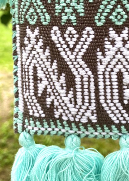 画像5: メキシコチアパス手織り生地のミニバッグ　 (5)