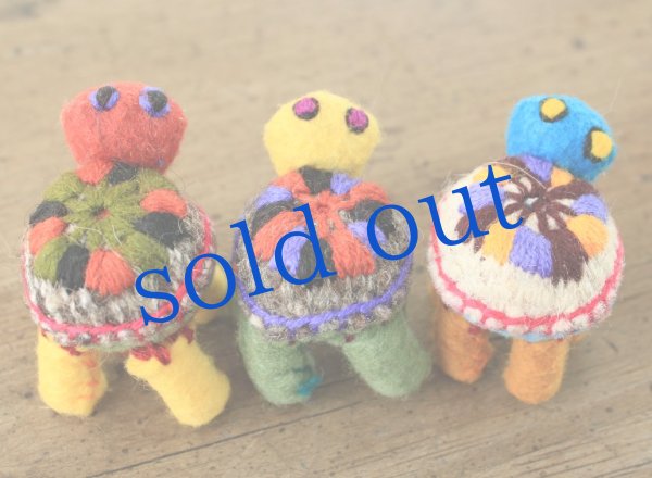 画像3: 手つむぎ・手織りウールのぬいぐるみ・アニマリート (3)