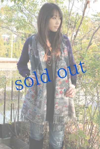 画像3: 軽いウールガーゼのジプシーストール (3)