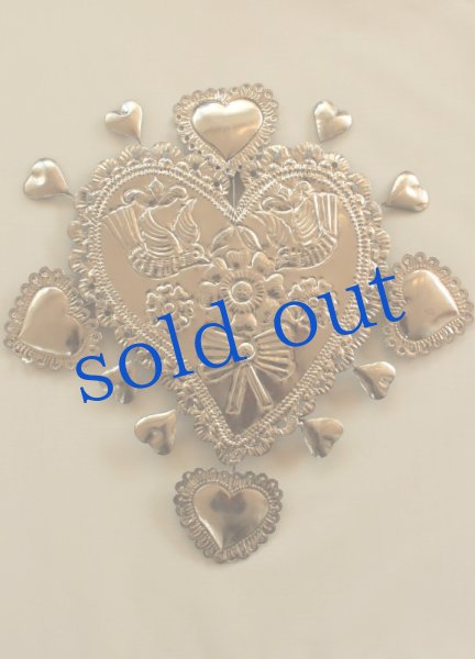 画像2: シルバーハートの壁掛け (2)