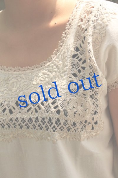 画像4: メキシコ刺繍ブラウスデスイラード (4)