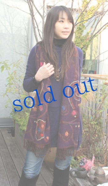 画像3: 軽いウールガーゼのジプシーストール (3)