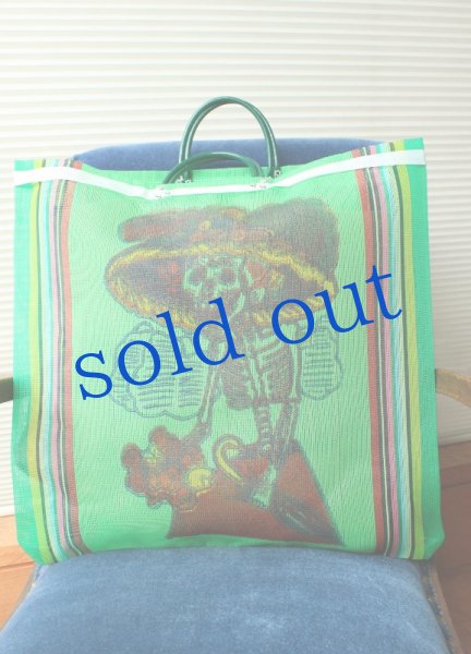 画像2: メキシコガイコツのビーチバッグ (2)