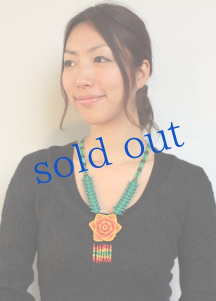 画像3: ウィチョルビーズの花ネックレス (3)