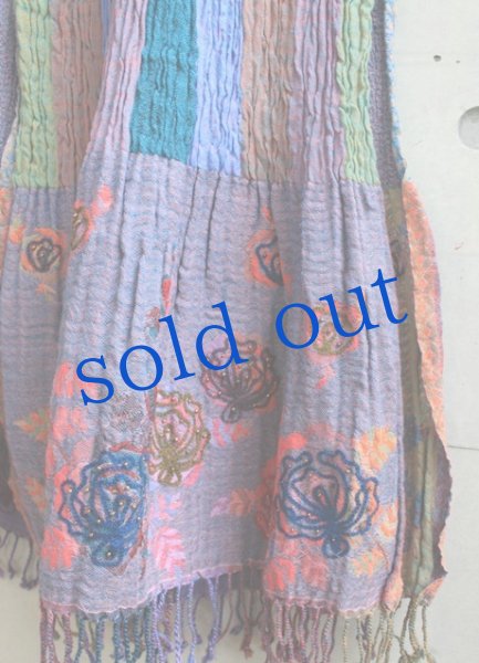 画像2: 軽いウールガーゼのジプシーストール (2)