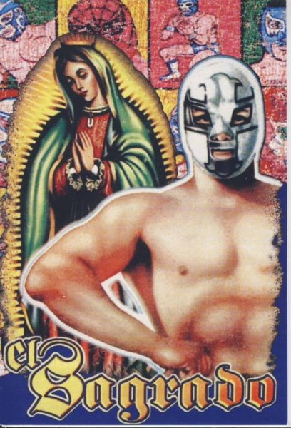 画像1: グリーティングカード「ルチャリブレ・サグラド/ｌｕｃｈａ　ｌｉｂｒｅ el sagrado」 (1)