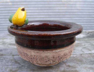 画像1: ハト陶器の小皿（おつまみ入れ）ーコロンビア