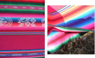 画像3: ボリビアの手織り布(147cm×142cm）