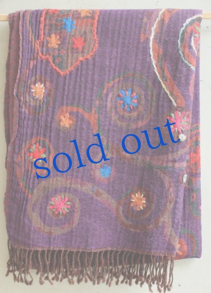 画像4: 軽いウールガーゼのジプシーストール (4)