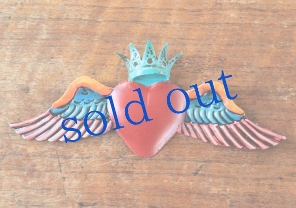 画像2: ウイングハートのブリキオーナメント (2)