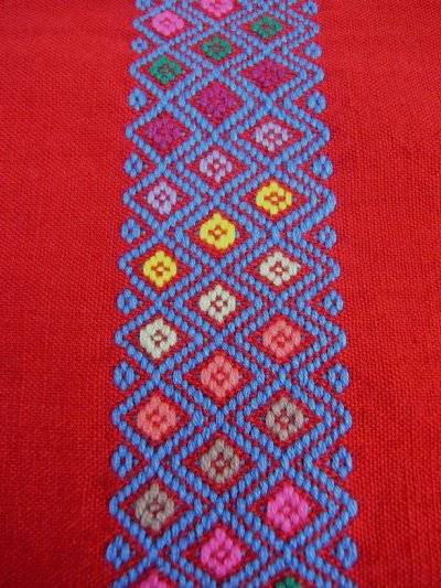画像2: メキシコ刺繍布（104cm×40cm）