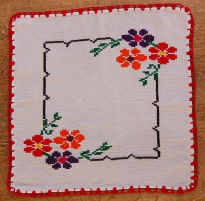 画像2: メキシコ刺繍クロス（４5cm×４5cm）