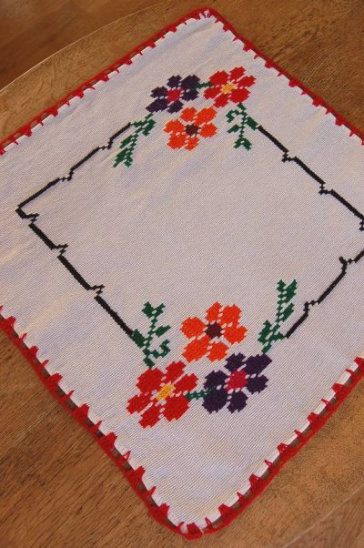 画像1: メキシコ刺繍クロス（４5cm×４5cm）