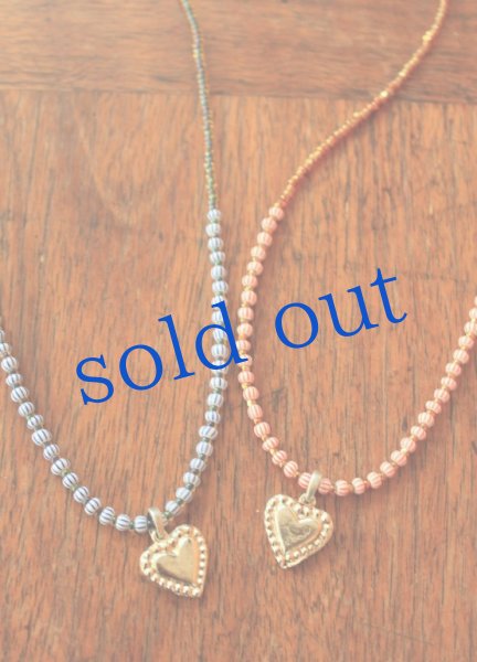 画像2: ハートのビーズネックレス (2)