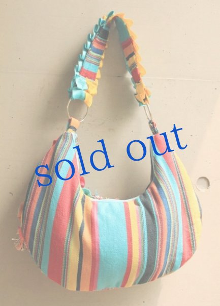 画像2: ハンモック生地のデザイナーバッグ (2)