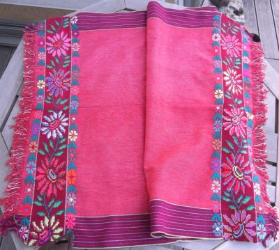 画像1: メキシコ刺繍の民族衣装　布（130ｃｍ×７４）