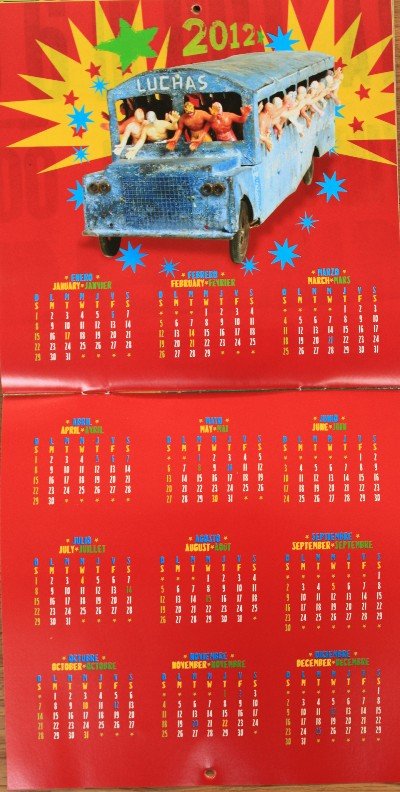 画像1: ルチャリブレのカレンダー（2011年版）