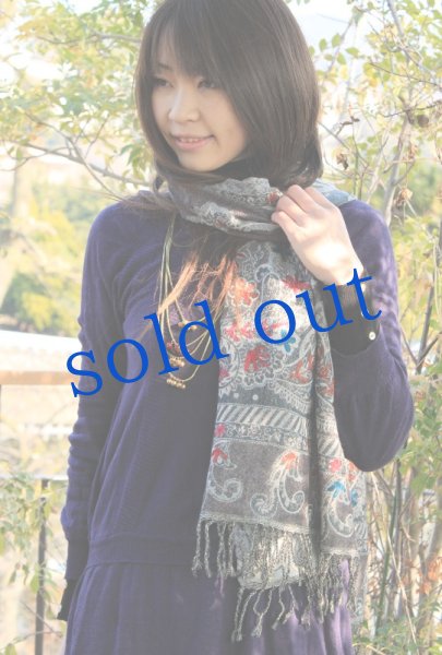 画像4: 軽いウールガーゼのジプシーストール (4)