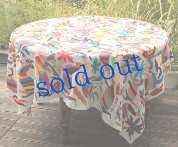 画像4: オトミの刺繍ベットカバー・テーブルクロス (4)