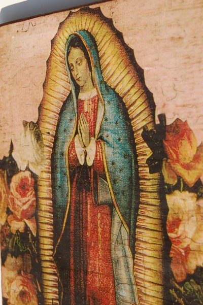 画像2: アンティーク風絵画「グアダルーペのマリア」
