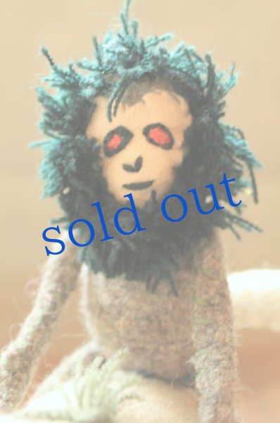 画像2: 手つむぎ・手織りウールのぬいぐるみ・アニマリート (2)