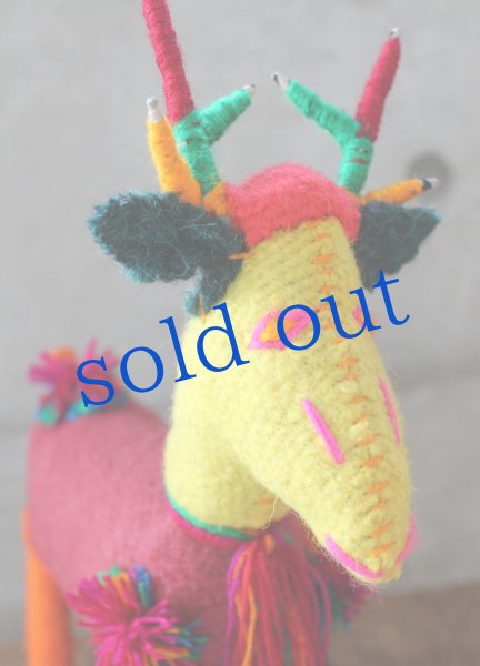 画像2: 手つむぎ・手織りウールのぬいぐるみ・アニマリート (2)