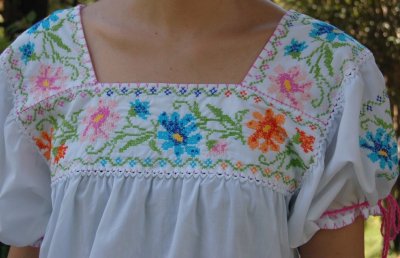 画像3: メキシコ刺繍チュニック（ブラウス）