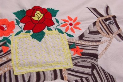 画像3: メキシコ刺繍クロス（92cm×90cm）