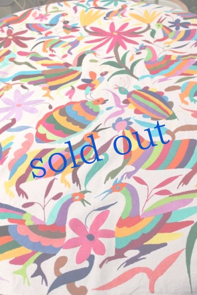 画像2: オトミの刺繍ベットカバー・テーブルクロス (2)