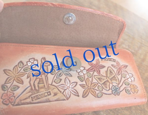 画像3: メキシカン革財布[MEXICOピラミッド] (3)