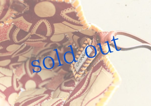 画像5: イタリア本革・ココナッツビーズ刺繍のデザイナーバッグ (5)