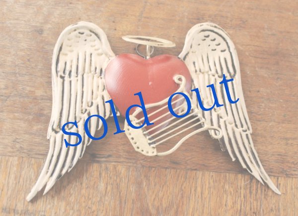 画像2: ウイングハートのブリキオーナメント (2)