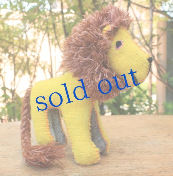 画像2: 手つむぎ・手織りウールのぬいぐるみ・アニマリート (2)