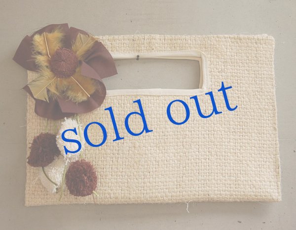 画像2: ラフィアのクラッチバッグ（コロンビアデザイナー作品） (2)