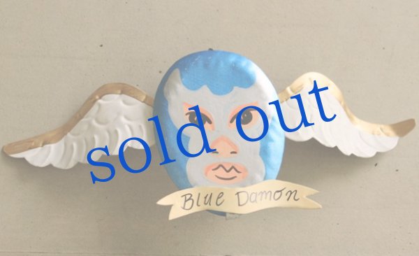 画像2: 羽つきルチャのブリキオーナメント (2)