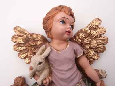 画像2: 天使の子供とうさぎ（壁掛け）