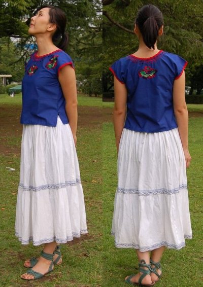 画像2: ミヘ刺繍のスカート