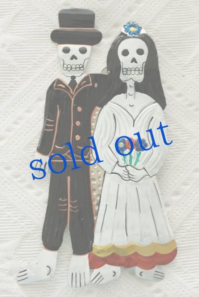画像2: ガイコツカップル・結婚式 (2)