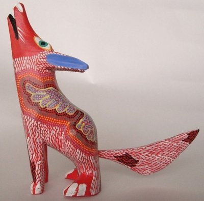 画像1: アレブリヘ「コヨーテ・大」メキシコ・オアハカの木彫り人形