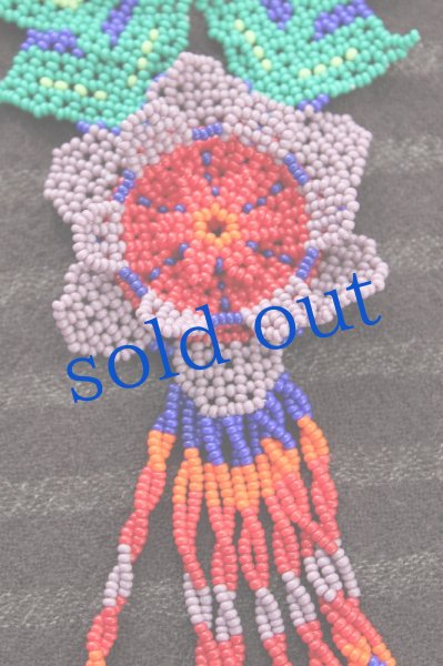 画像4: ウィチョルビーズの花ネックレス (4)